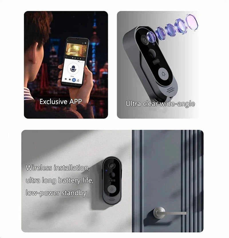 Video Doorbell HD Night Vision Two-Way Audio