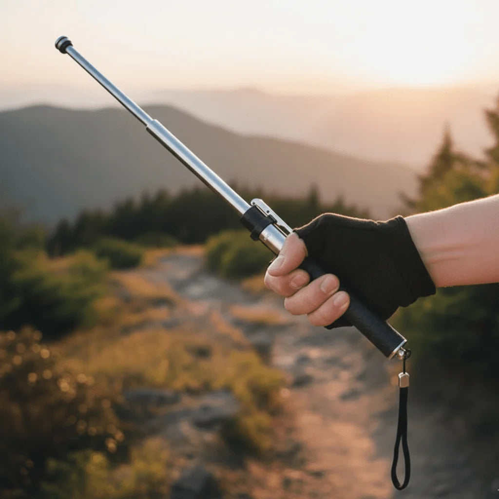 Walking Stick Folding Aluminum Alloy Anti-Slip Grip
