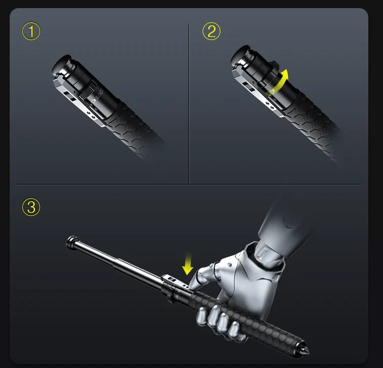 Walking Stick Folding Aluminum Alloy Anti-Slip Grip