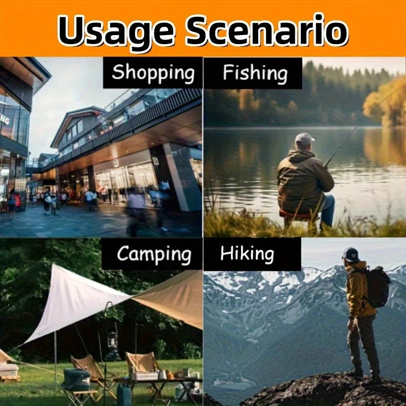 Walking Stick With Seat Foldable Stainless Steel Tripod
