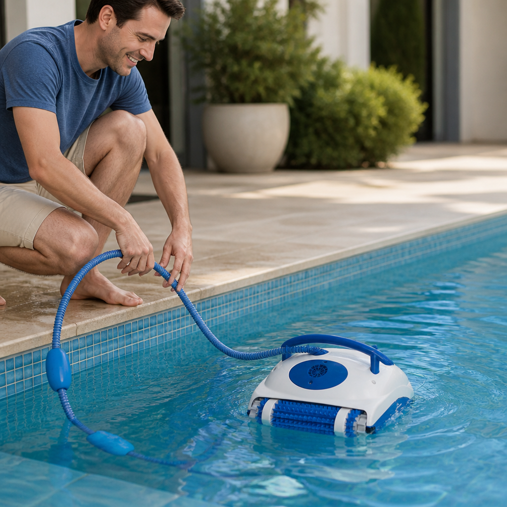 Wall-Climbing Scrubbing Robotic Pool Vacuum Cleaner (Up to 26 ft)