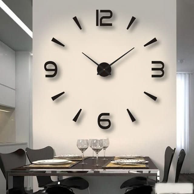 Wall Clock 3D Acrylic Silent Quartz Movement