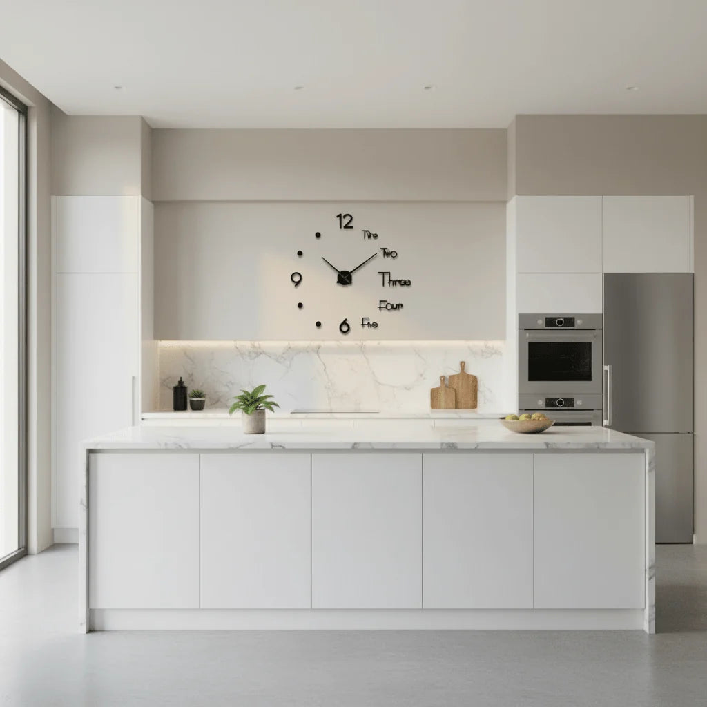 Wall Clock 3D Acrylic Silent Quartz Movement