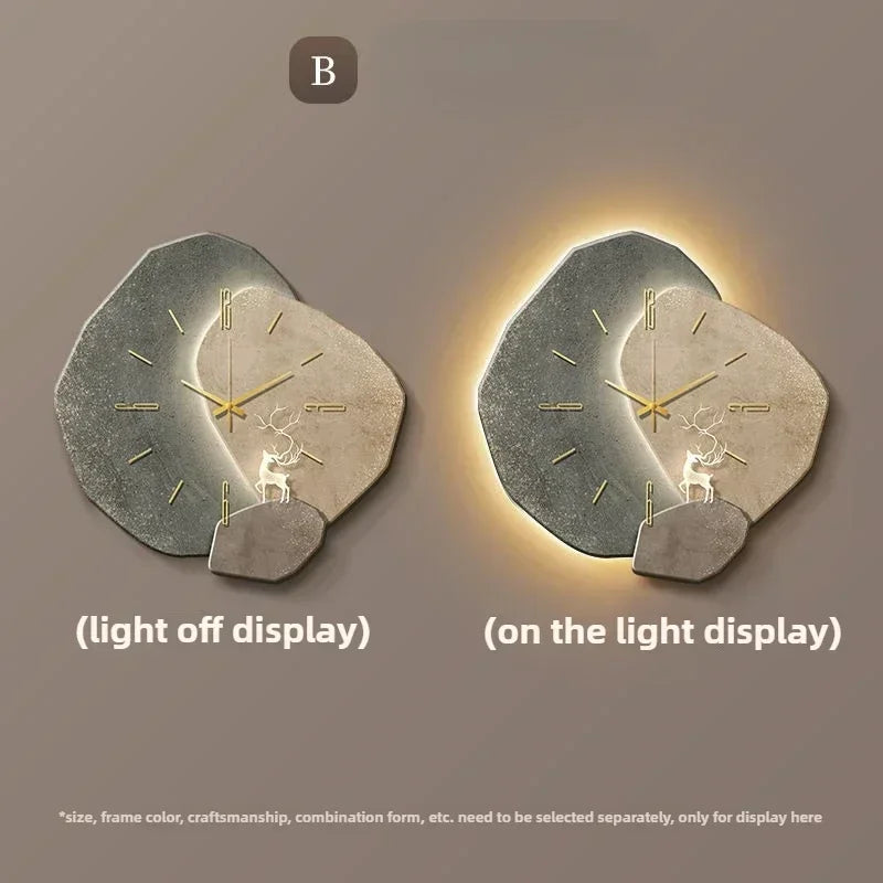 Wall Clock LED Backlight Acrylic Numerals Silent Sweep