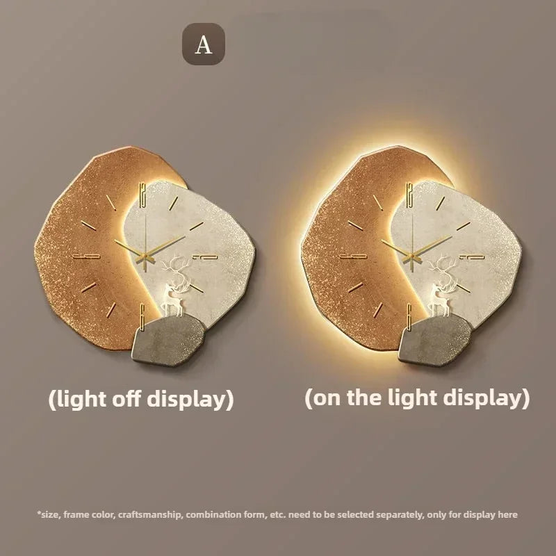 Wall Clock LED Backlight Acrylic Numerals Silent Sweep