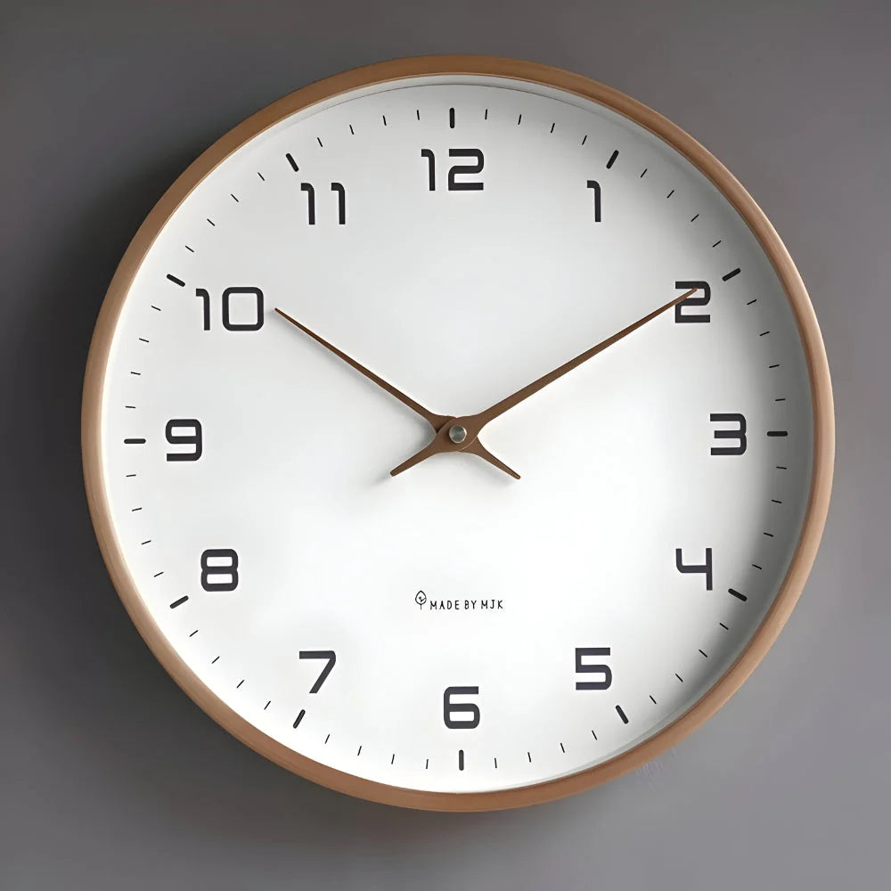 Wall Clock Silent Sweep Minimal Dial & Slim Profile
