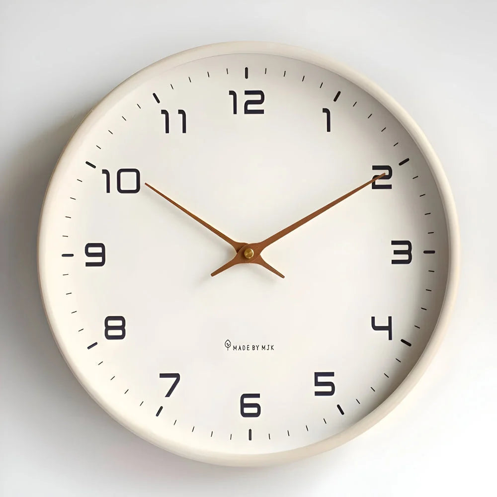 Wall Clock Silent Sweep Minimal Dial & Slim Profile