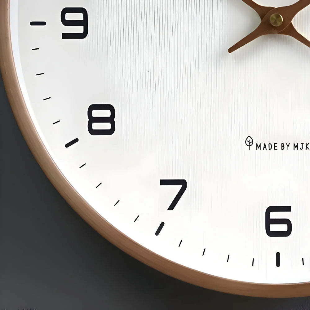 Wall Clock Silent Sweep Minimal Dial & Slim Profile