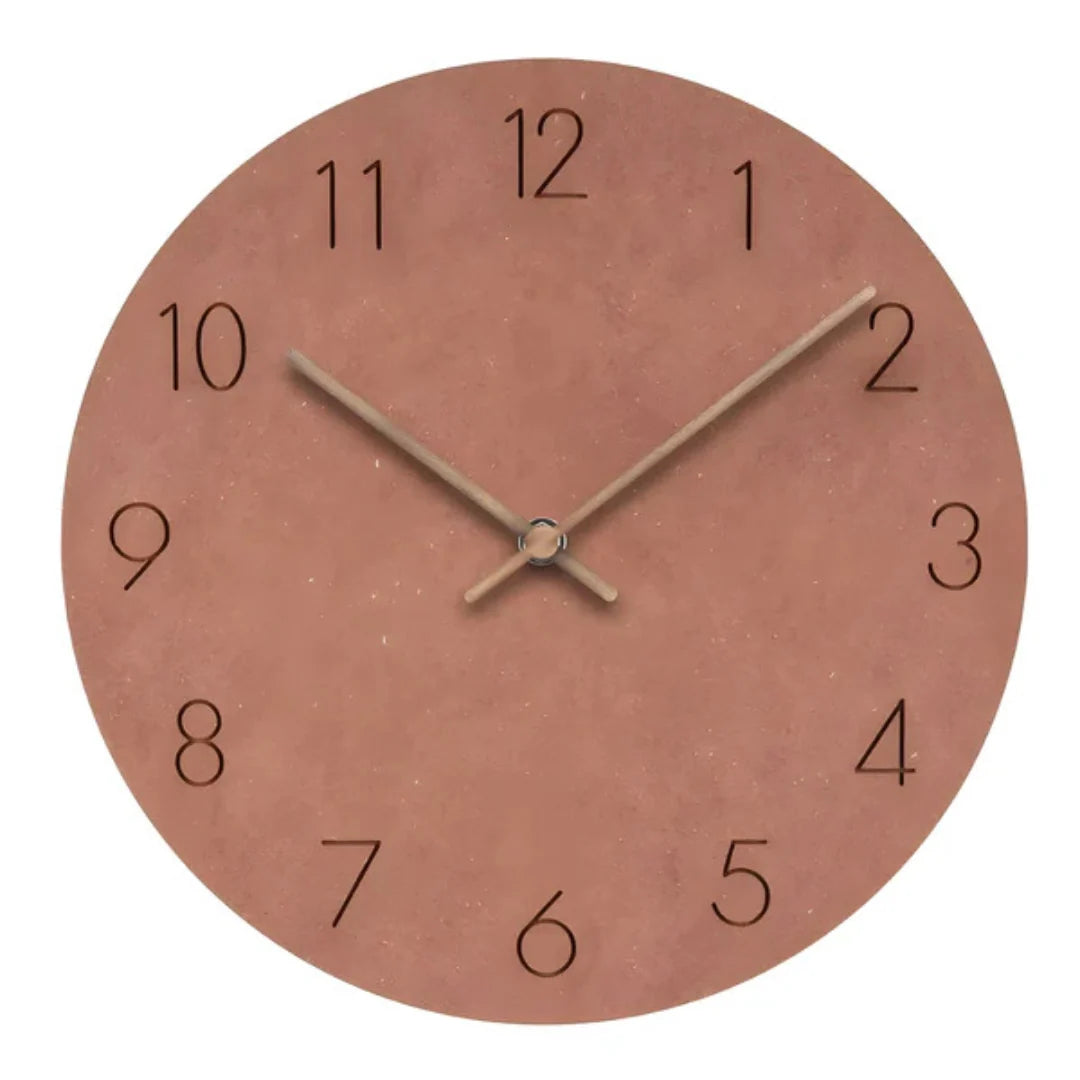 Wall Clock Timber Case Silent Sweep