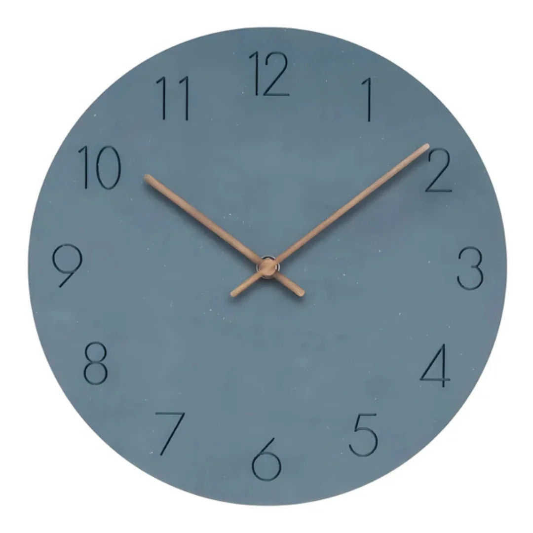 Wall Clock Timber Case Silent Sweep