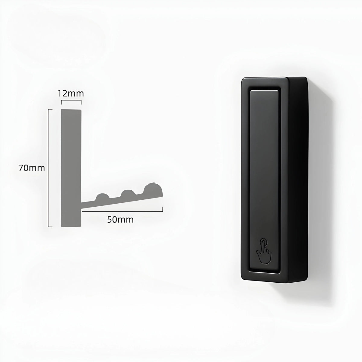 Wall Hook Foldable Aluminum Alloy Adhesive Mount