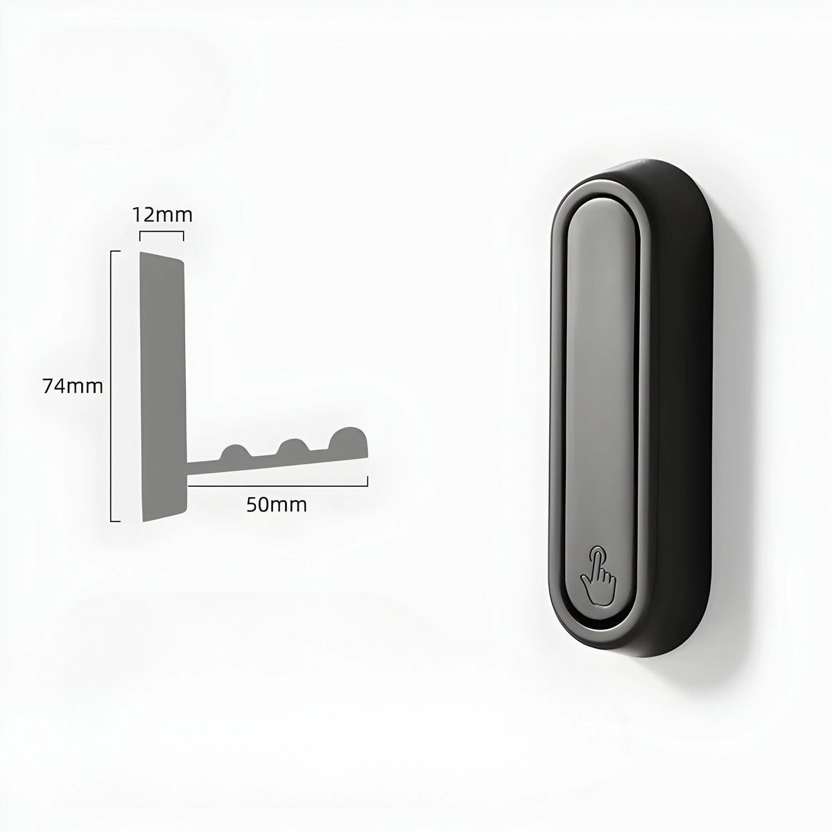 Wall Hook Foldable Aluminum Alloy Adhesive Mount