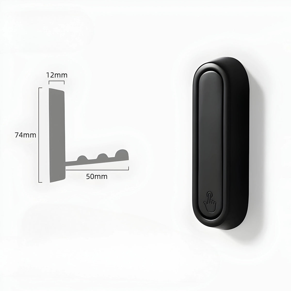 Wall Hook Foldable Aluminum Alloy Adhesive Mount