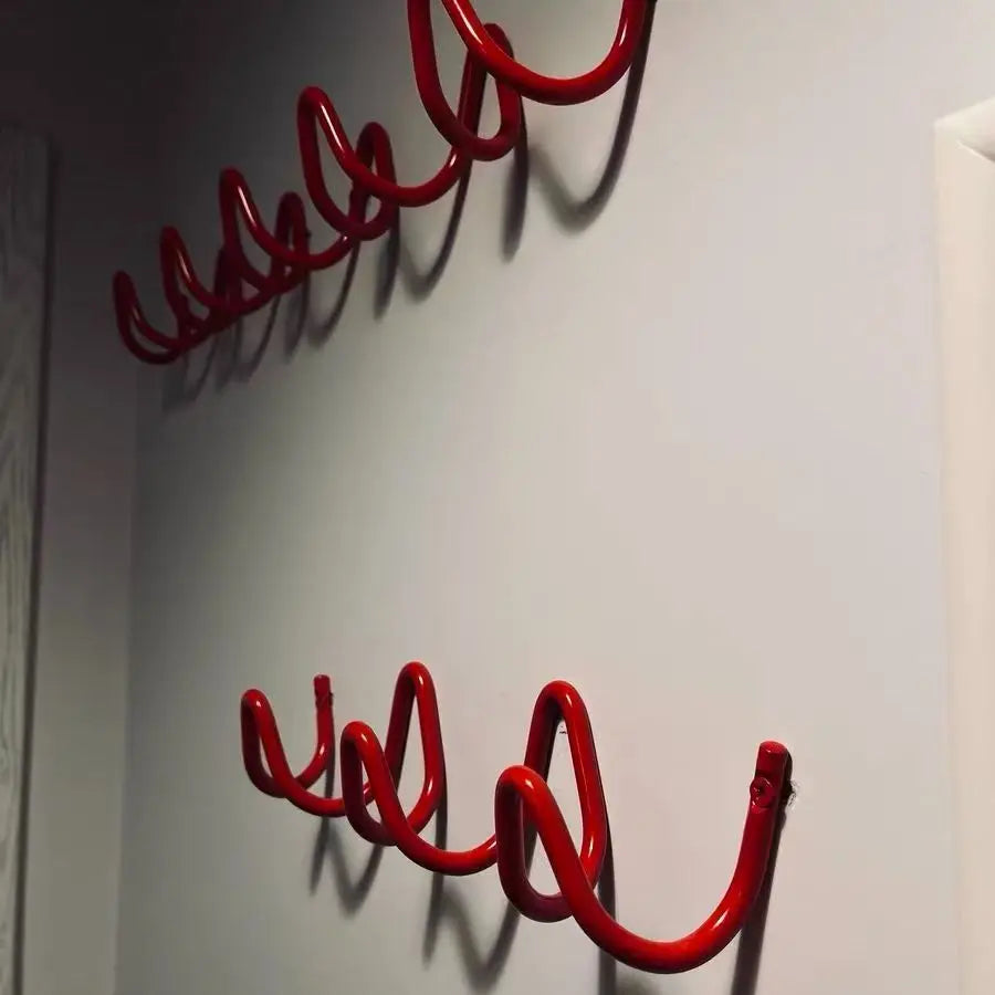 Wall Hook Rack Iron Three Hooks Space-Saving Wall-Mounted