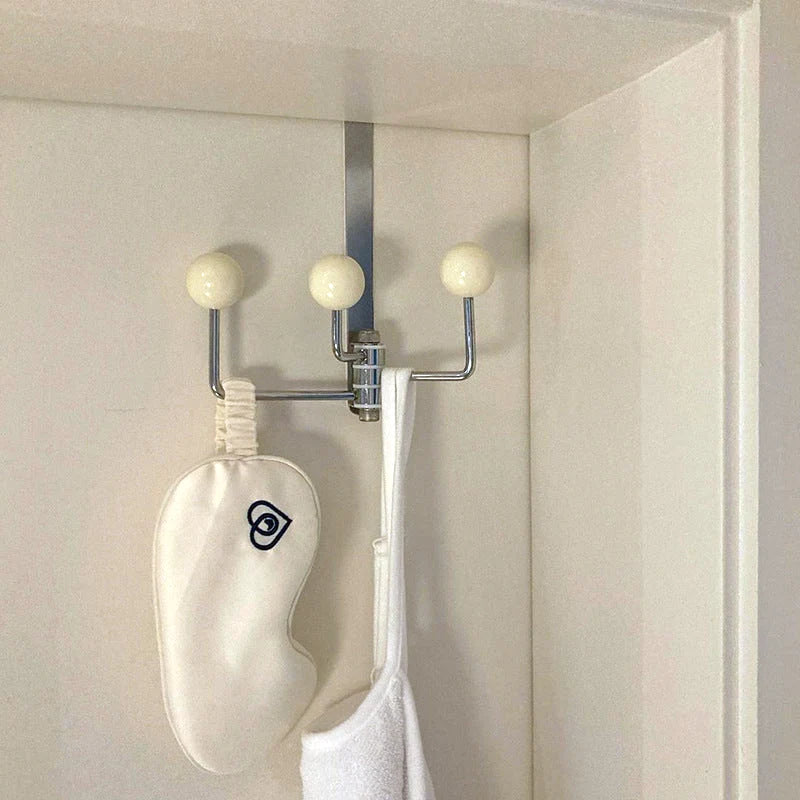 Wall Hook Set Metal Chrome Finish Over The Door