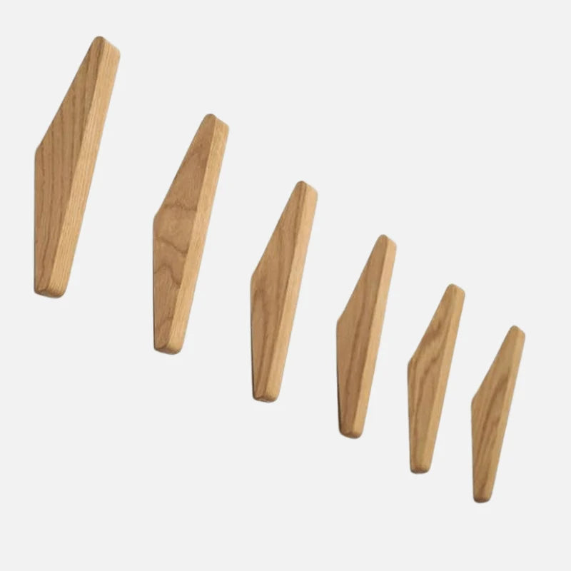 Wall Hooks Solid Wood Two-Tone Space-Saving