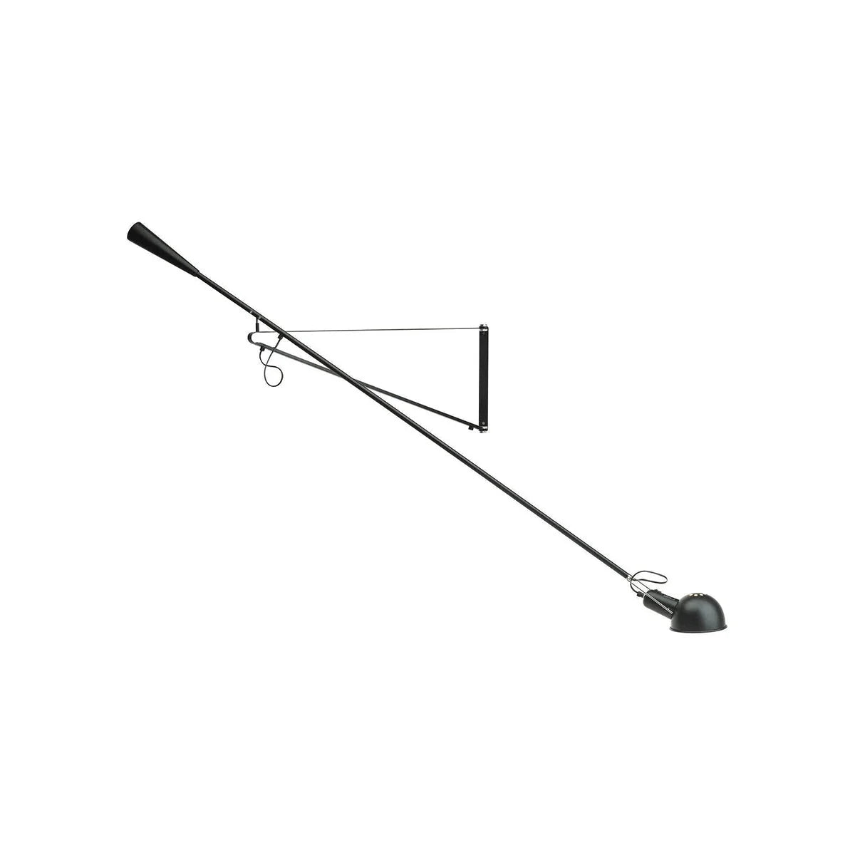 Wall Lamp Adjustable Swing Arm Cast Iron Counterweight