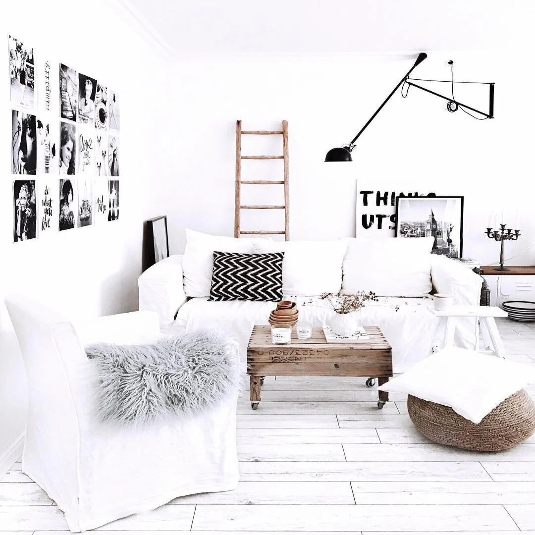 Wall Lamp Adjustable Swing Arm Cast Iron Counterweight
