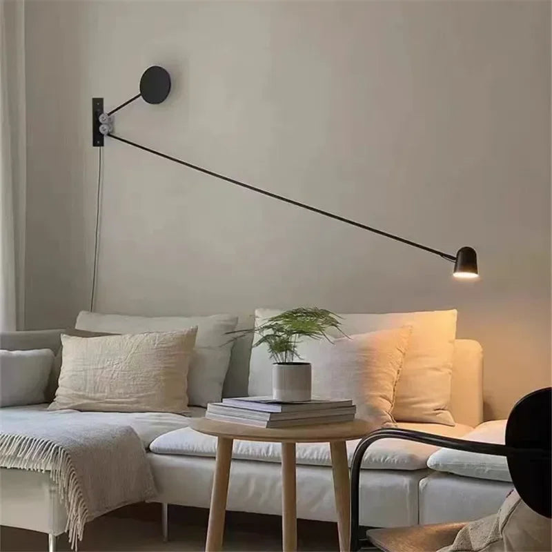 Wall Lamp Adjustable Swing Arm Integrated LED