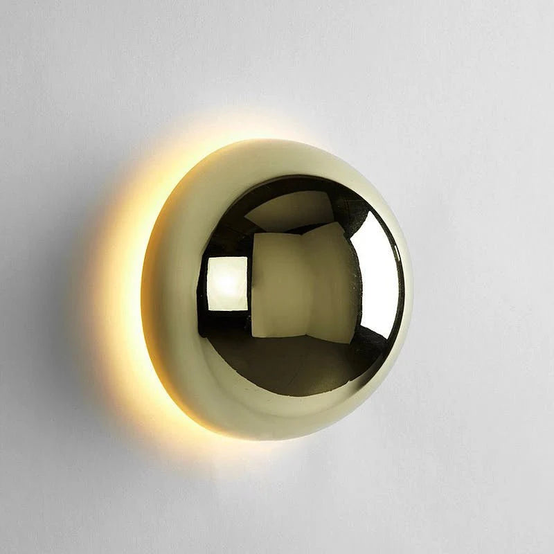Wall Lamp Crescent Indirect Light Double Disc Design