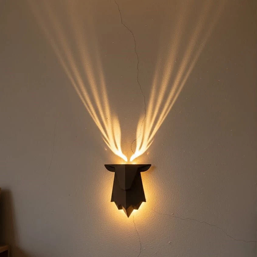 Wall Lamp Deer Design 3 Brightness Levels Remote Control
