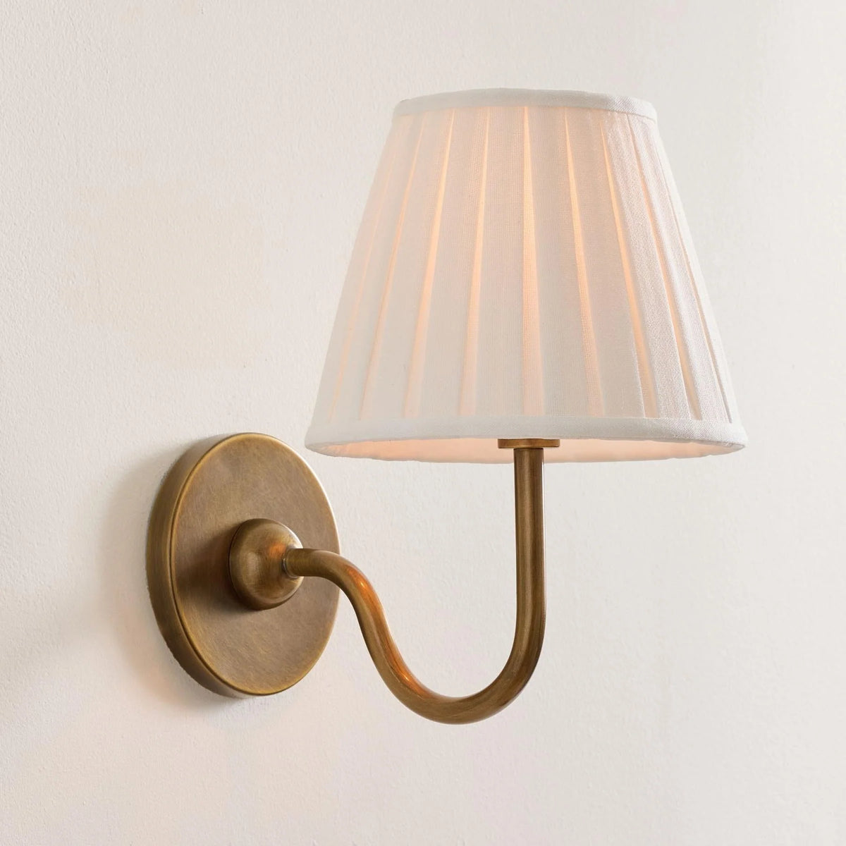 Wall Lamp Dimmable Fabric Shade Hardwired Installation