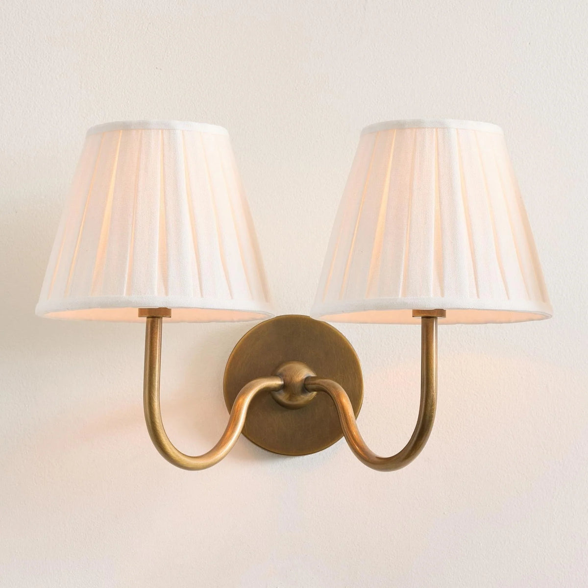 Wall Lamp Dimmable Fabric Shade Hardwired Installation