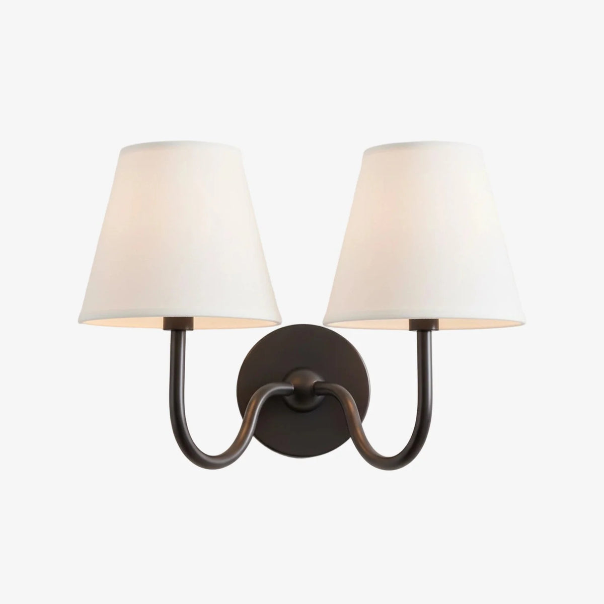 Wall Lamp Dimmable Fabric Shade Hardwired Installation