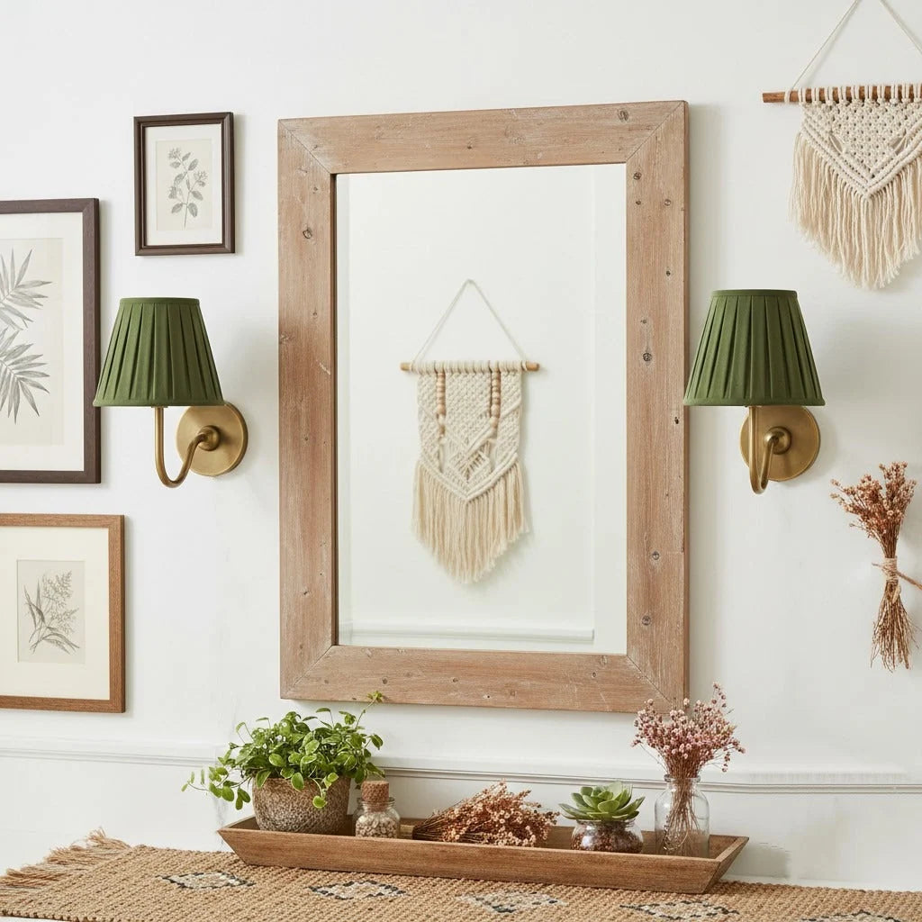 Wall Lamp Dimmable Fabric Shade Hardwired Installation