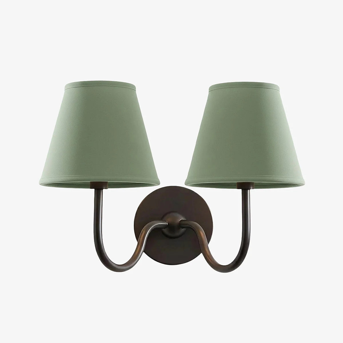 Wall Lamp Fabric Shade Dimmable Hardwired