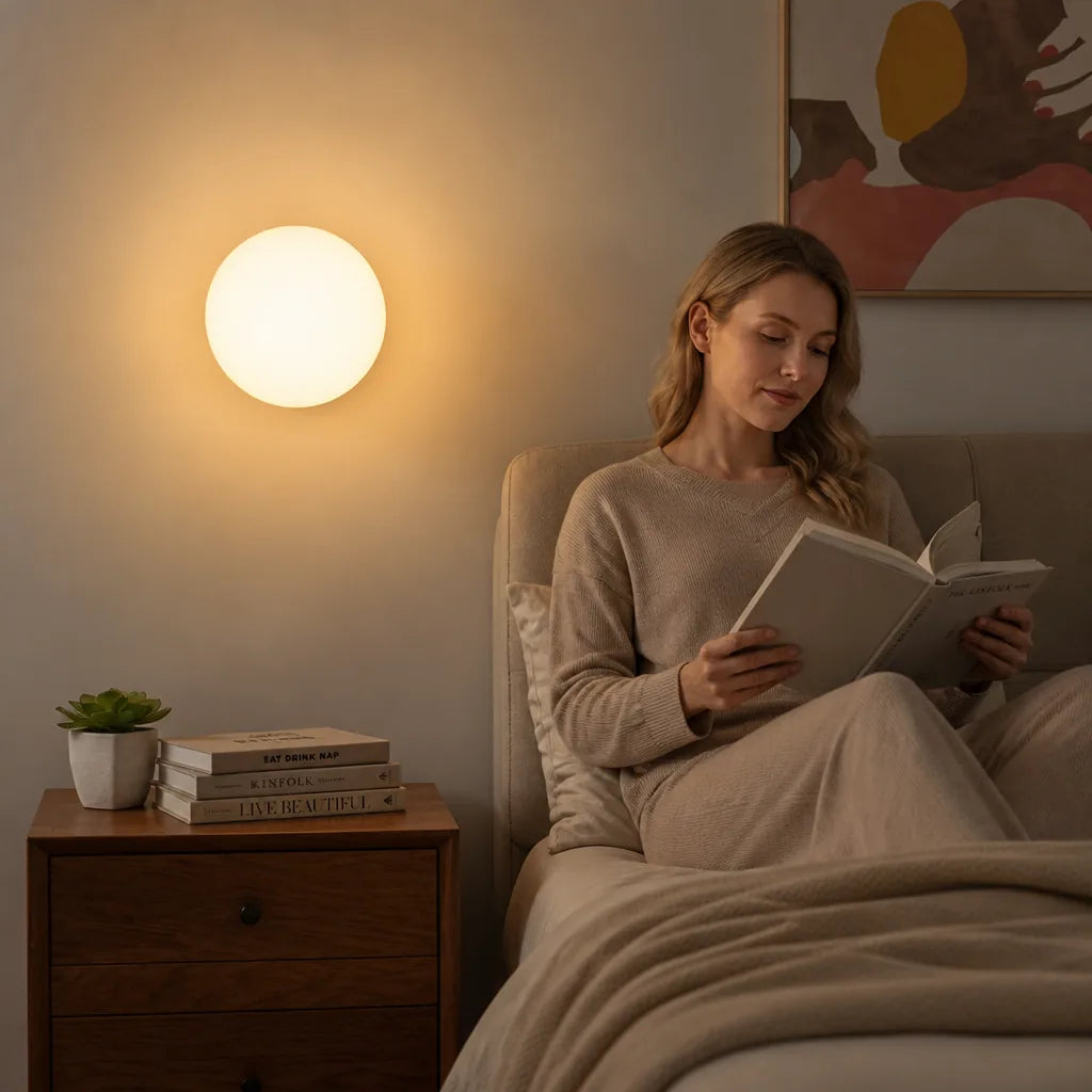 Wall Lamp Glass Globe Glare-Free Modern Minimalist