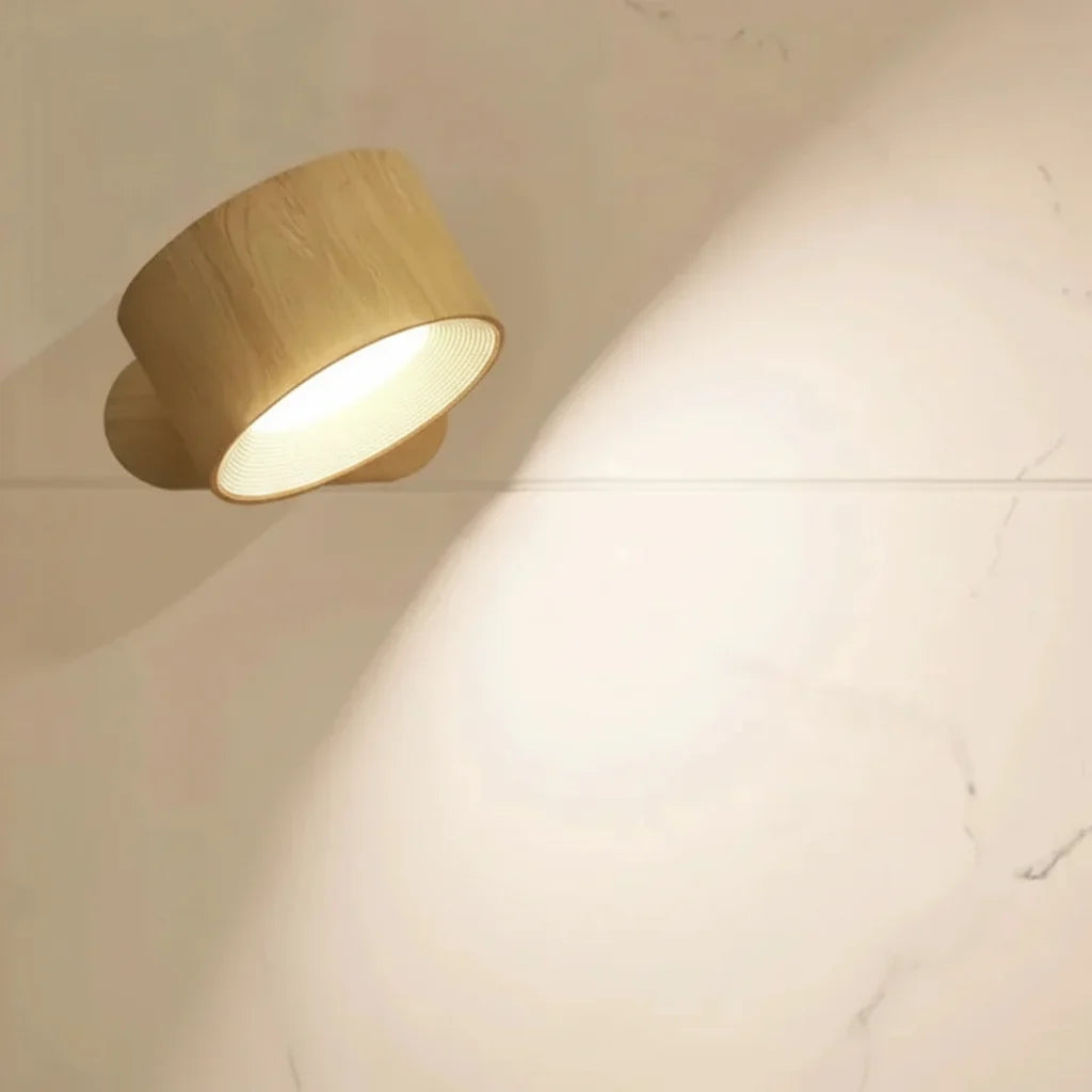 Wall Lamp LED Aimable Rotating Magnetic USB Rechargeable