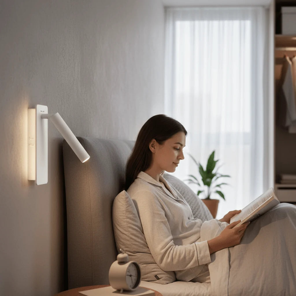 Wall Lamp Rotating Head Adjustable Brightness Warm & Cool LED