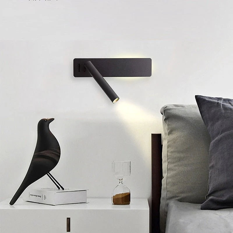 Wall Lamp Rotating Head Adjustable Brightness Warm & Cool LED