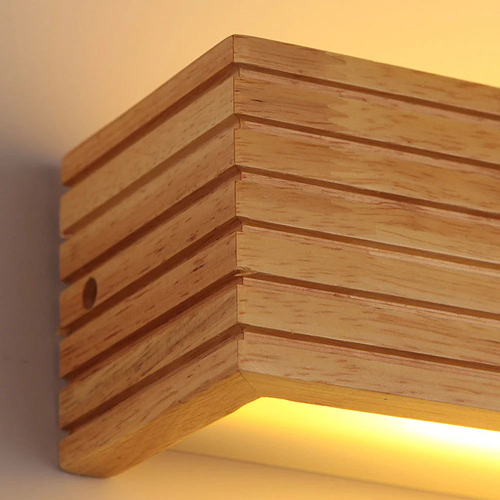 Wall Lamp Solid Timber Recessed Integrated LED