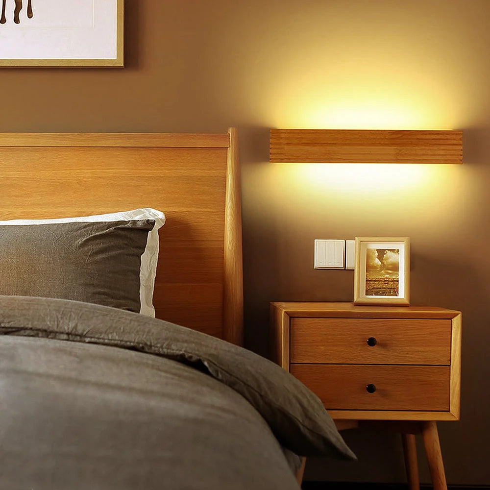 Wall Lamp Solid Timber Recessed Integrated LED