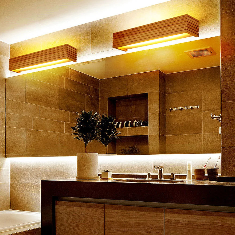 Wall Lamp Solid Timber Recessed Integrated LED