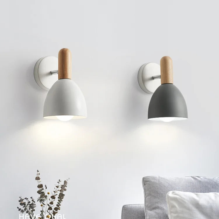 Wall Lamp Solid Timber Swings & Tilts Friction Joints