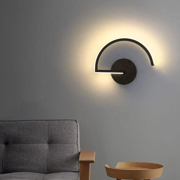 Wall Light Arc-Shaped Integrated LED & Even Output