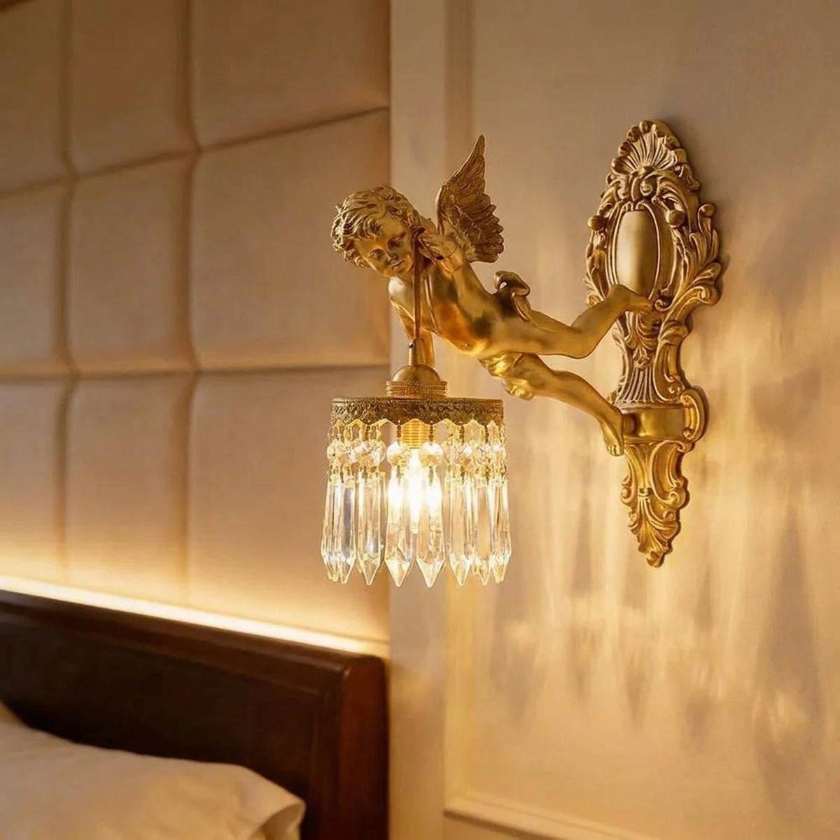 Wall Light Crystal & Copper LED Up-And-Down