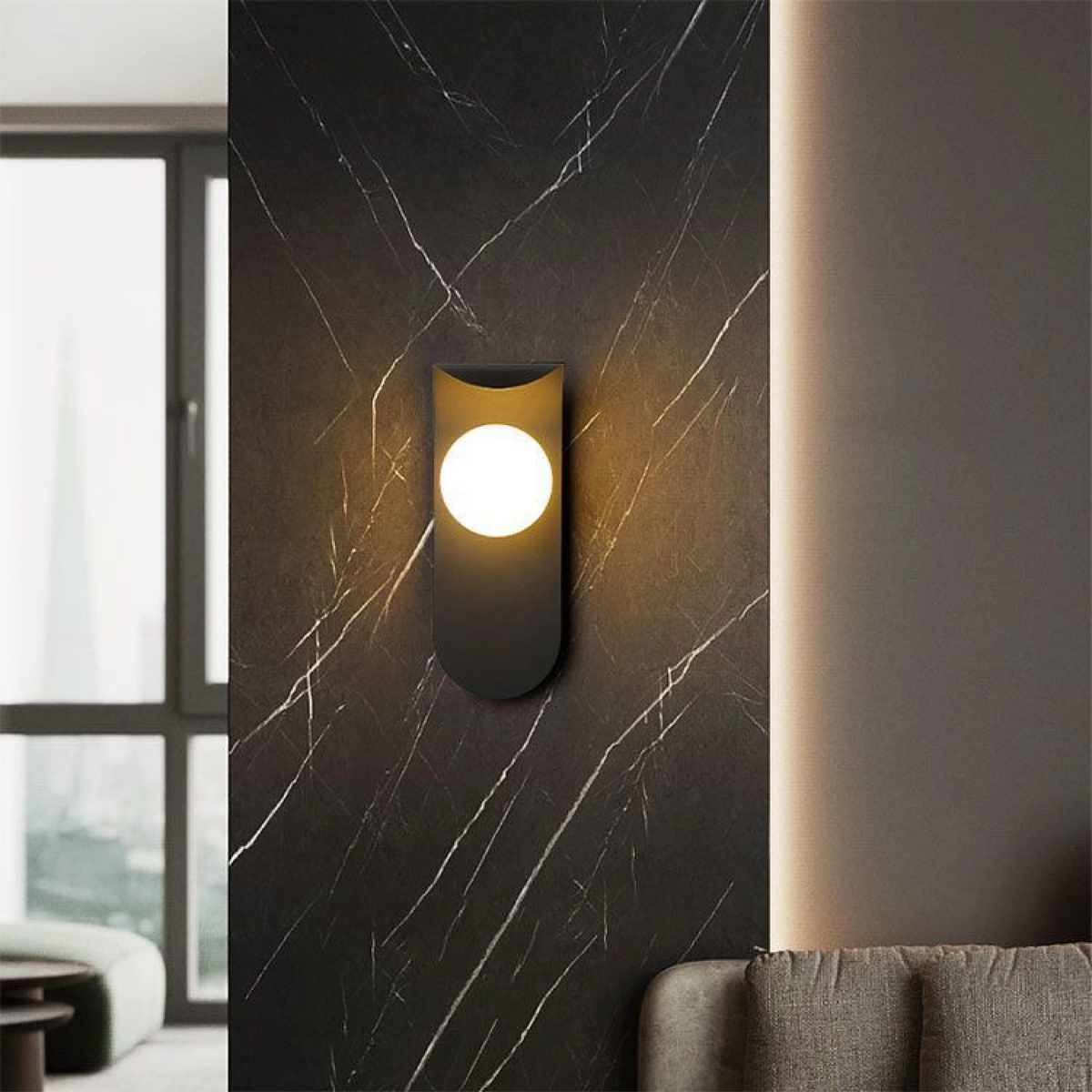 Wall Light Flush Mount Integrated LED Matte Finish