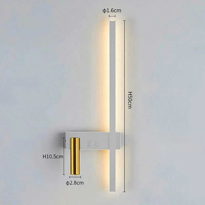 Wall Light Integrated LED Adjustable Spotlight Aluminum