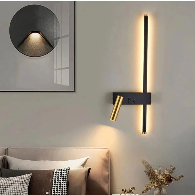 Wall Light Integrated LED Adjustable Spotlight Aluminum