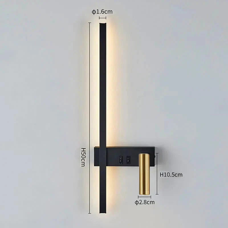 Wall Light Integrated LED Adjustable Spotlight Aluminum