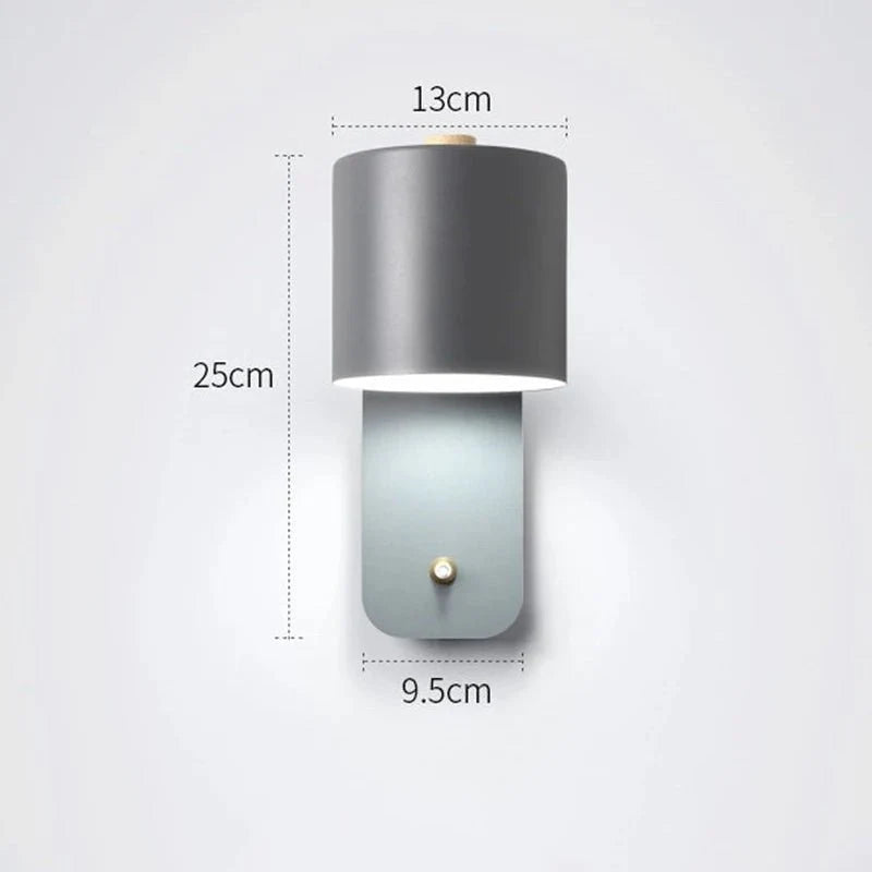 Wall Light Minimalist Hardwired Space-Saving