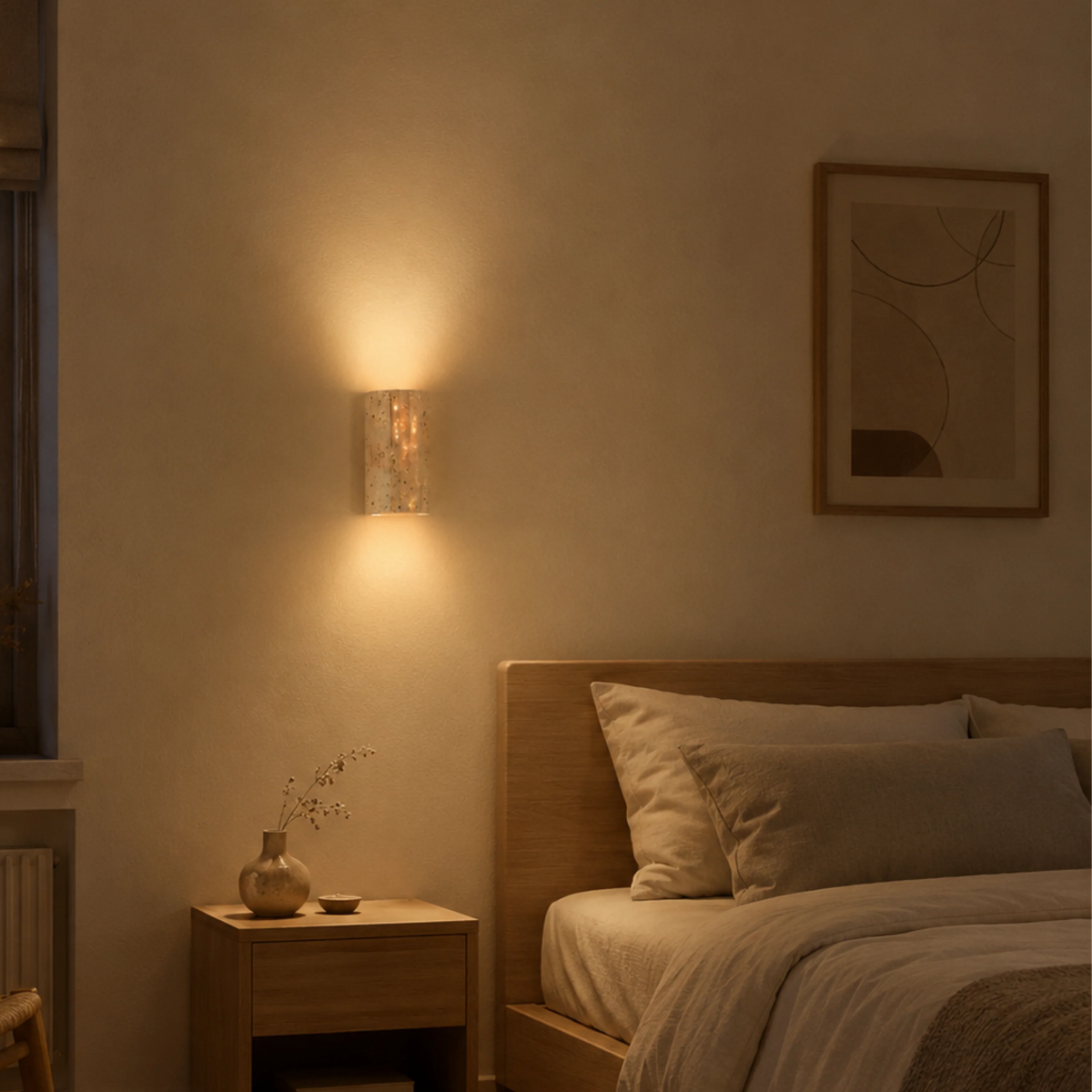 Wall Light Natural Stone Compact Hardwired 220V