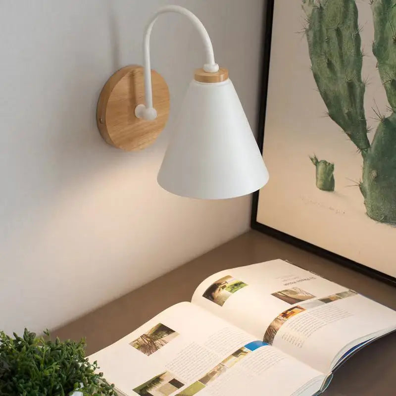 Wall Light Timber Beam & Iron Bracket Even Wall Wash