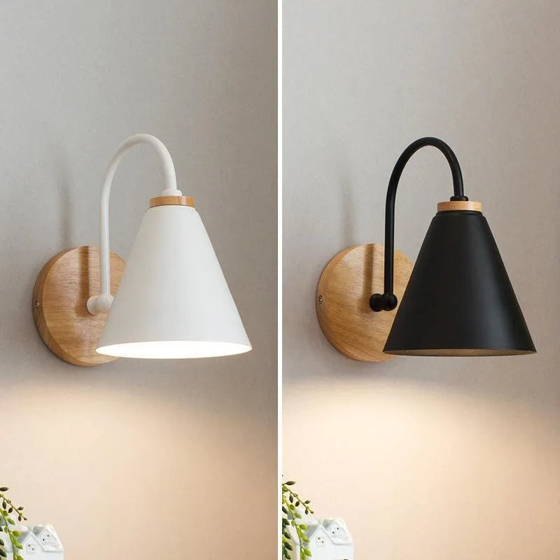 Wall Light Timber Beam & Iron Bracket Even Wall Wash