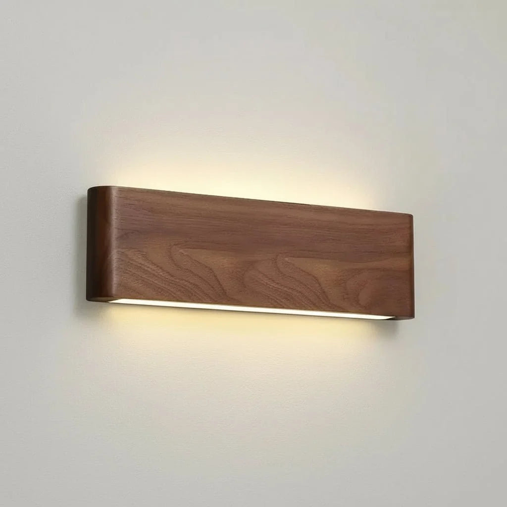 Wall Light Wood & Acrylic Three Color Modes Integrated LED