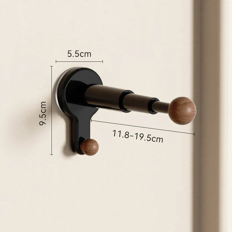 Wall-Mounted Laundry Hanger Extendable No-Drill Installation